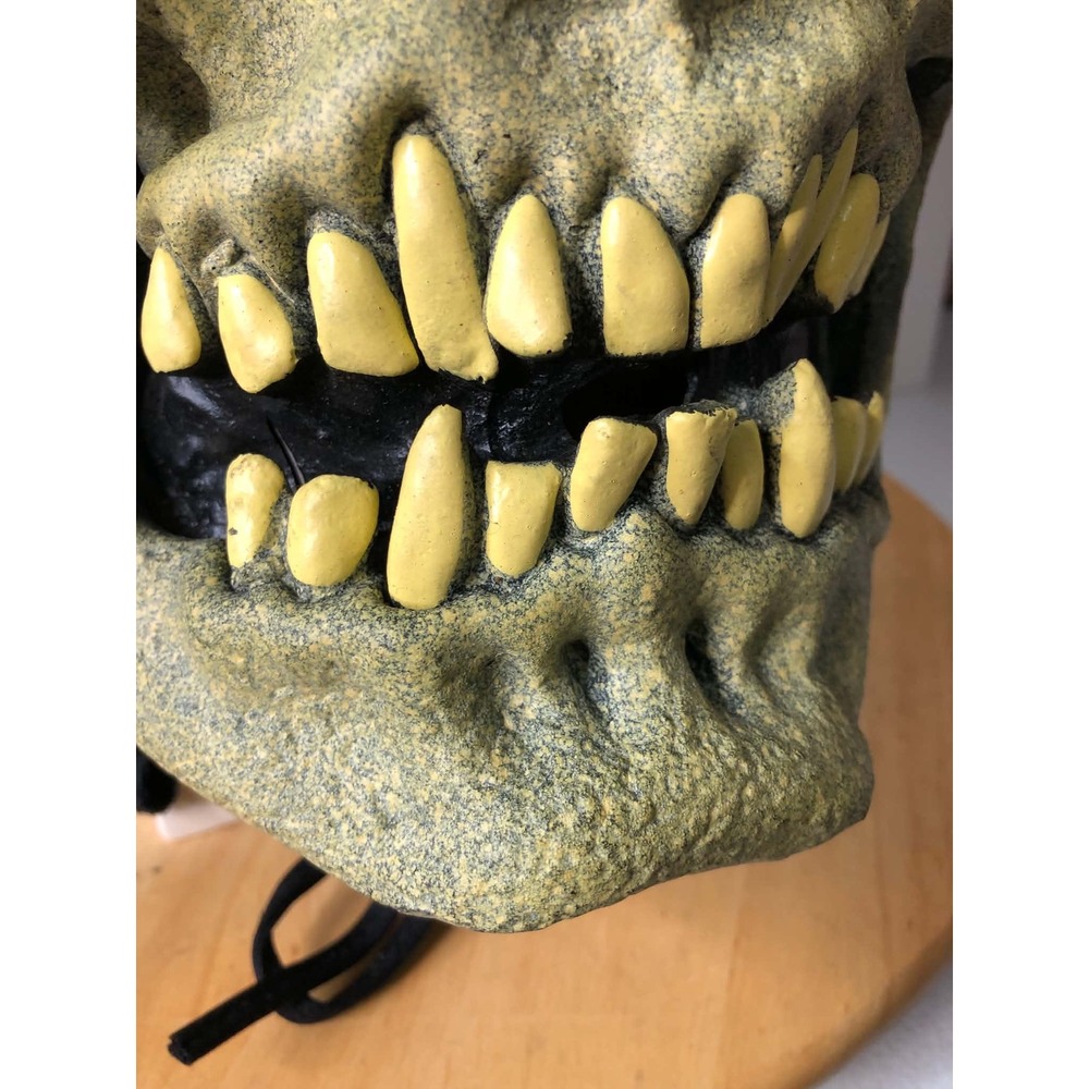 Vintage 90s Paper Magic Group Skull Mask Halloween Adult OS Hooded Grim Reaper - Picture 14 of 14